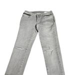 ANINE BING  Double Zip Skinny Gray Distressed Jeans Size: 24 Photo 2