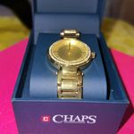 CHAPS Gold Tone w Crystals Watch Photo 2