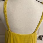 Hem & Thread | Yellow Dress with Braided Spaghetti Straps. Slit on Both Sides. Photo 5