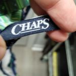 CHAPS Women's Size 18 Blue Green Palm Frond Beaded Halter One-Piece Swimsuit Photo 6