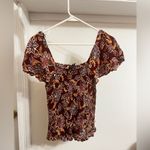 Jessica Simpson FINAL PRICE NWT Women's Marie Flutter Sleeve Smocked Blouse Photo 4