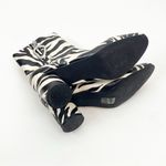 ASOS Designs Faux Leather Zebra Print Side Zip Chunky Heel Chelsea Boots Size 6 Photo 4