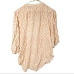 Anthropologie  Maeve Lena Orange Yard Dyed Balloon Sleeve Button Front Tunic Top Photo 7