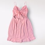 Lucy in the Sky Lucy in the Sky Cutout Chiffon Dress in Coral Pink Size M Party Flirty Ruffle Photo 0