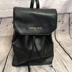 Christian Siriano Black Faux Leather Backpack Photo 0