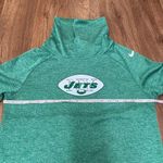 Nike  Dri-Fit Women Green Pullover Long Sleeve Mock Neck NFL Team NY Jets Small Photo 7