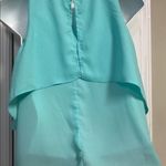 Forever 21 Forever Twenty One Flowy Tiered Sea Green Sleeveless Top Small Bohemian… Photo 9
