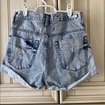Brandy Melville Blue Distressed Denim Jean Shorts Photo 1