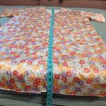 Vanity Fair Vintage  Floral Night Gown Women's Large White/Pink Photo 4