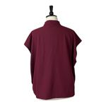 Jaanuu Scrub Top New Aris V-neck Pockets Burgundy Merlot Women’s Plus Size 2X Photo 3