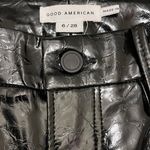 Good American Faux Leather Black Pants Size 6/28 Photo 3