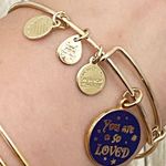 ALEX AND ANI “So Loved” Harry Potter & the Deathly Hallows Bangle Bracelet Photo 2