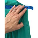 Green Tiered Maxi Dress Small Halter Tie Neck Sleeveless Flowy Resort Vacation Photo 5