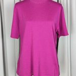 Vintage Marz Wool Short Sleeve Mock Neck Sweater Fuschia Size 14 Photo 11