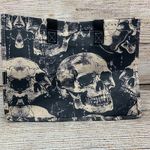 Skull Print Reusable Grocery Bag Halloween Tote Black and Beige New‎ Photo 1