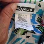 Bonworth Vintage  Turquiose Tropical Hawaiian Button Down Size MP Photo 5