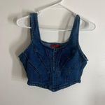 Rainbow Sandals Denim Crop Top Photo 0