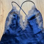 Victoria's Secret Y2K  Blue Lace Lingerie Mini Slip Sz Medium Photo 1