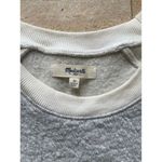 Madewell Textured Cotton wool Crew Neck Sweatshirt with Contrast Trim Grey M Photo 1