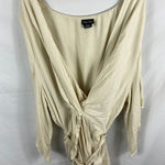 City Chic  Tan Surplus Wrap Tunic Size 24 Photo 0