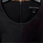 Banana Republic  Bi-Stretch Side-Peplum Black Business Career Sheath Dress Size 2 Photo 4