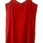 Eileen Fisher  100% linen dress red size XL Photo 0