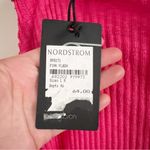Gibson Nordstrom Bright Pink Ribbed Off the Shoulder Sweater Size Large NEW Photo 7