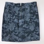 Free People Modern Femme Black Camouflage Mini Skirt Size 4 Black Gray Photo 3