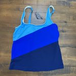 Lands' End women's tankini top size 10 shades of blue adjustable Photo 0