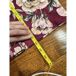 ASOS NWT  Burgundy Southern Floral Career Dress Size 2 Cottagecore Classic Fall Photo 6