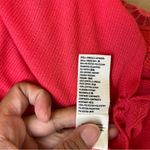 Free People  Red Lola Lace Top Photo 8