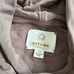 Aerie  Brown Modal Blend Long Sleeve Hoodie Pullover Size Small Photo 4