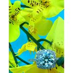 2 carat Moissanite Square Cut Ring with Moissanite Accents Size 7 Silver Photo 13