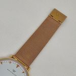 Wristology rose gold tone women quartz analog watch 37mm mesh band running Photo 2