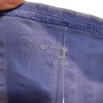 Aerie OFFLINE By Short Sleeve Square Neck Ribbed OG Groove Crop Tee Blue Medium Photo 3