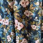 Wild Fable  size medium floral granny core midi knee length long sleeve blue Photo 6