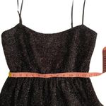 Quail Black Metallic Mini Dress Size M Photo 9