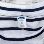 Old Navy Tank Dress Knee Length Soft Striped Navy White Women XL Beach Nautical Photo 3