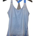 Nike Dri-Fit Racerback Sports Bra Tank Top Geometric Blue S Photo 0