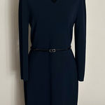 Jones New York Dark Blue Long Sleeve Dress Photo 0