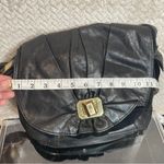 Juicy Couture Vintage  Black Leather Shoulder Bag Gold Twist Lock Detail | Y2k Photo 11
