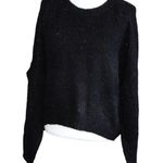 Wild Fable BLACK SOFT FUZZY FEEL LOOSE FIT SWEATER SMALL Photo 6