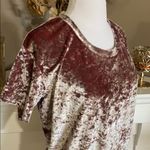 Feel the Piece  Arielle Pink Crushed Velvet Tee Photo 53