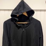 J Jill Fit Women's Black Out & About Zip Front Hoodie Activewear Jacket 2X Photo 1