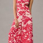 Anthropologie Pink floral cut out jumpsuit Photo 0