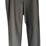 J.Jill Premium Bi Stretch Gingham Ankle Pants Black White Womens Size 12 Pull On Photo 0