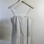 ZARA  Dress Women XS White mixed maxi dress Zw Collection oyster Bridal Shower Photo 2