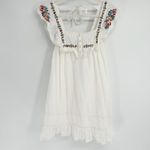 Urban Outfitters  Womens Boho Festival Floral Embroidered‎ Ruffle Dress Size S Photo 3