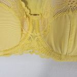 Frederick's of Hollywood Butter Yellow Balconette Bra Size 32D NWT Lingerie Show Photo 3