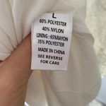 White Lace High Neck Open Back Bridal Party Dress NWT Size Large Photo 6